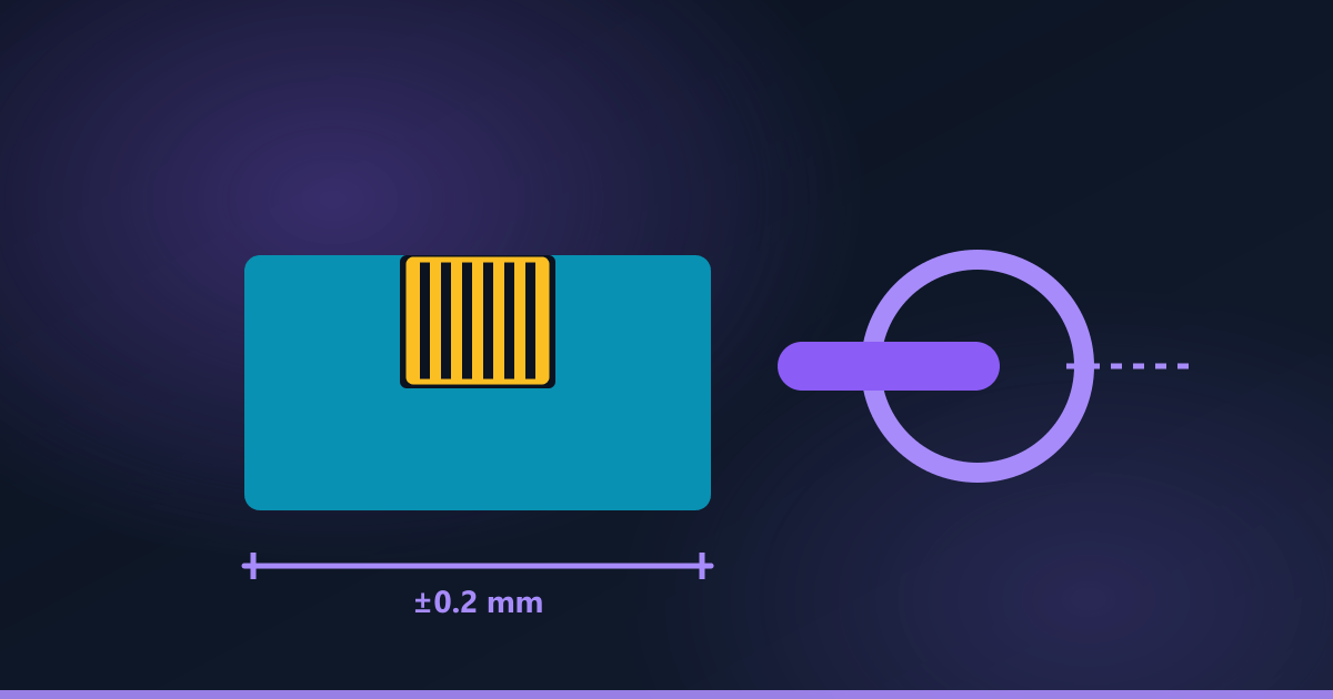 Illustration of a printed block with a brass heat-set insert and a shaft entering a bored hole.