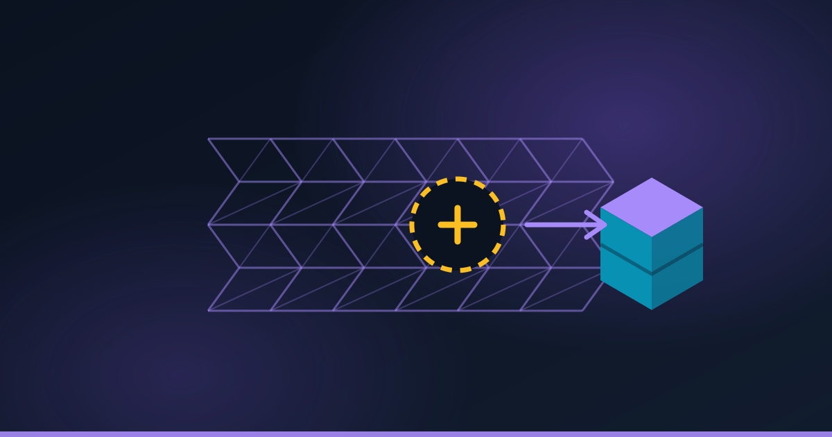 Illustration of a wireframe model with a highlighted hole in its mesh being repaired.