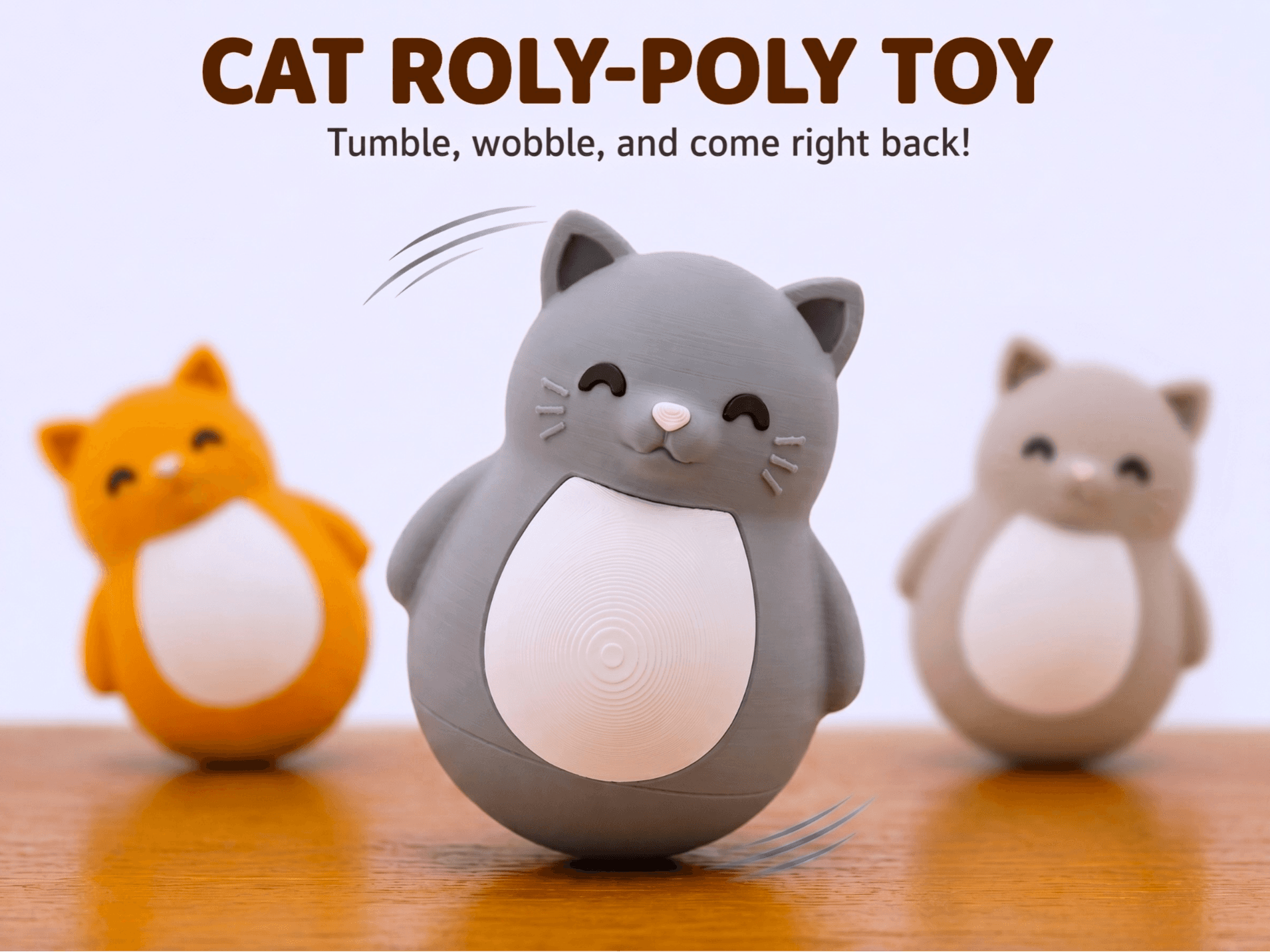 Wobbly Cat Fidget Toy – NO AMS