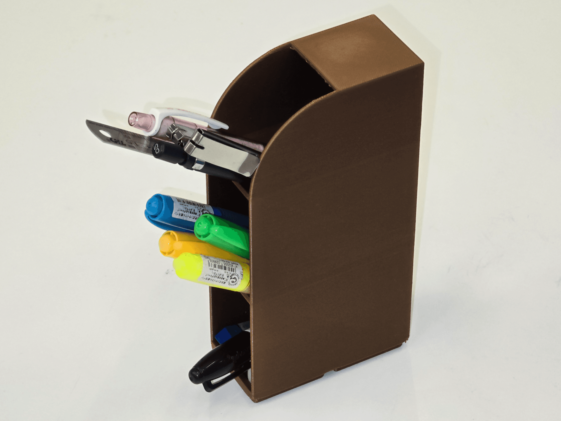 Gridfinity Compatible Slant Angle Pen Holder